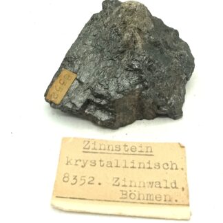 Zinnstein krystallinisch (Cassitérite), Zinnwald, Böhmen, Allemagne.