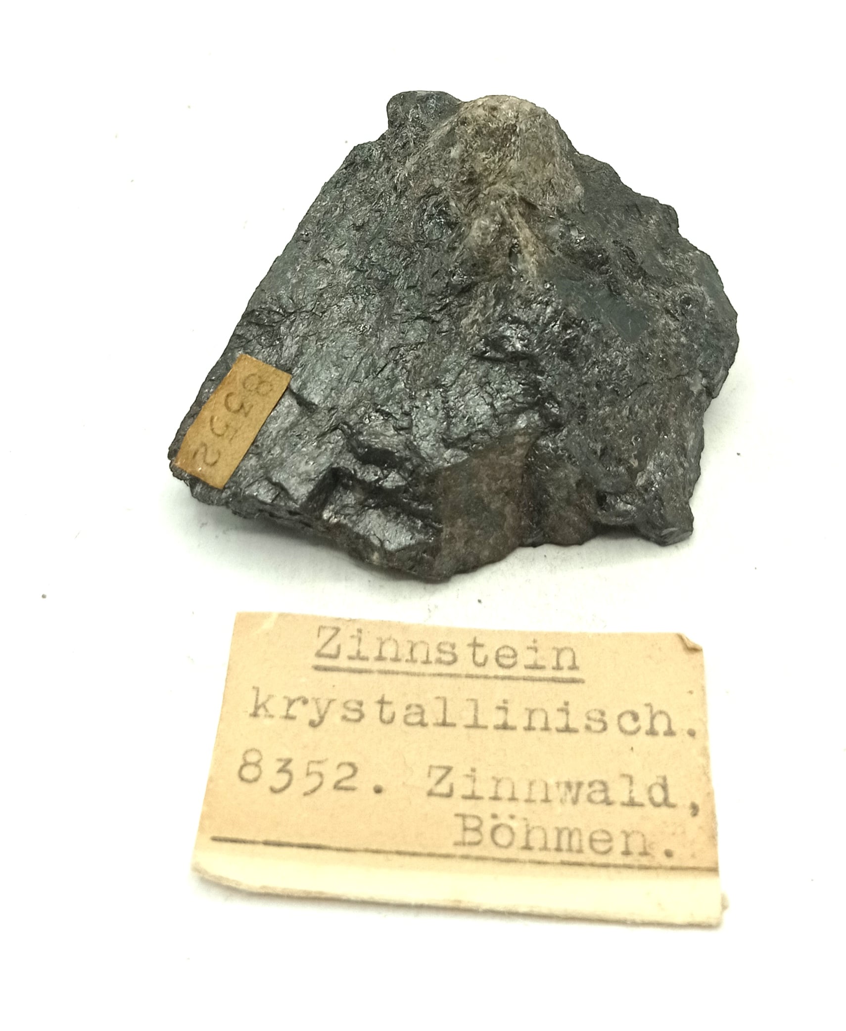 Zinnstein krystallinisch (Cassitérite), Zinnwald, Böhmen, Allemagne.