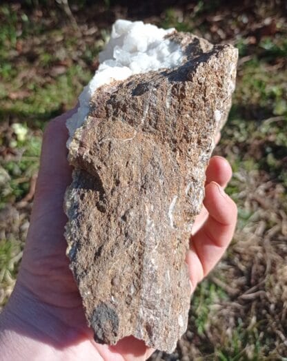 Calcite et Sidérite, Mine de fer de Joudreville (Piennes), Meurthe-et-Moselle.