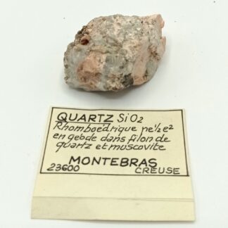 Quartz, Feldspath, et Muscovite, Montebras, Creuse, Limousin.