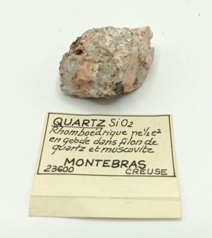 Quartz, Feldspath, et Muscovite, Montebras, Creuse, Limousin.