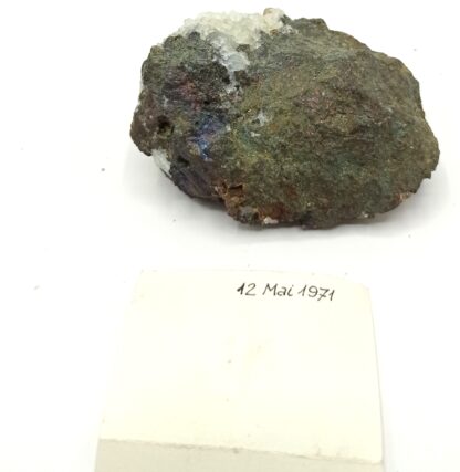 Chalcopyrite et Fluorine, Marsanges, Langeac, Haute-Loire, Auvergne.