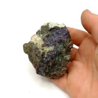 Chalcopyrite et Fluorine, Marsanges, Langeac, Haute-Loire, Auvergne.