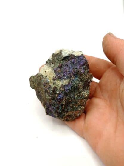 Chalcopyrite et Fluorine, Marsanges, Langeac, Haute-Loire, Auvergne.