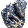Agardite, Goudeyite, Azurite, Halloysite et Malachite, Chessy, Rhône.