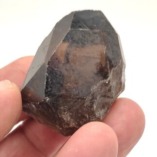 Quartz morion, lot de 4 cristaux, Madagascar.