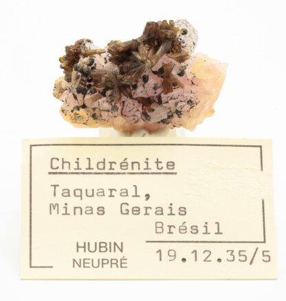 Eosphorite (childrenite?), Taquaral, Itinga, Minas Gerais, Brésil.