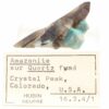 Quartz et Amazonite, Crystal Peak, Teller County, Colorado, États-Unis.