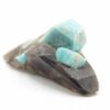 Quartz et Amazonite, Crystal Peak, Teller County, Colorado, États-Unis.