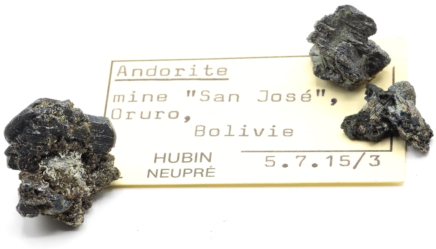 Andorite, Mine de San José, Oruro, Bolivie.