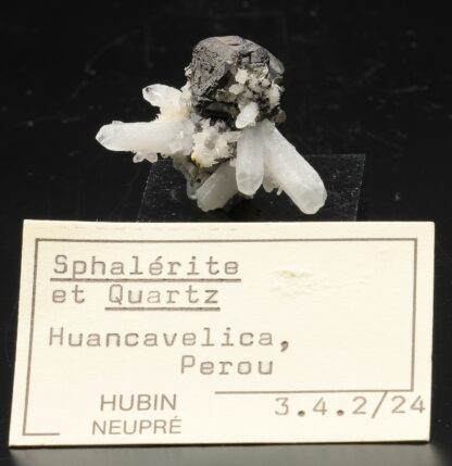 Sphalérite, quartz, pyrite, Province de Huancavelica, Pérou.