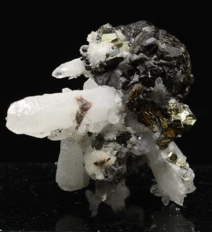 Sphalérite, quartz, pyrite, Province de Huancavelica, Pérou.