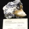 Galène, Quartz et Pyrite, origine Pérou.