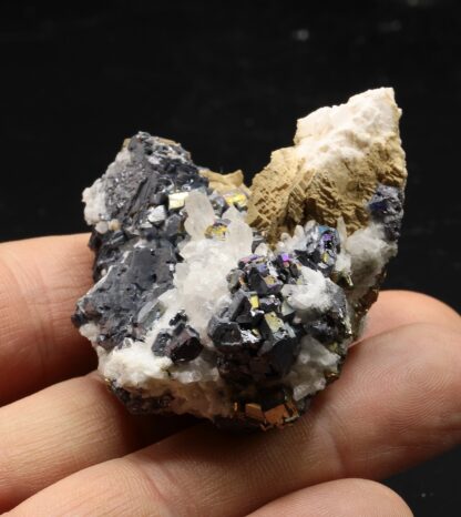 Galène, Quartz et Pyrite, origine Pérou.