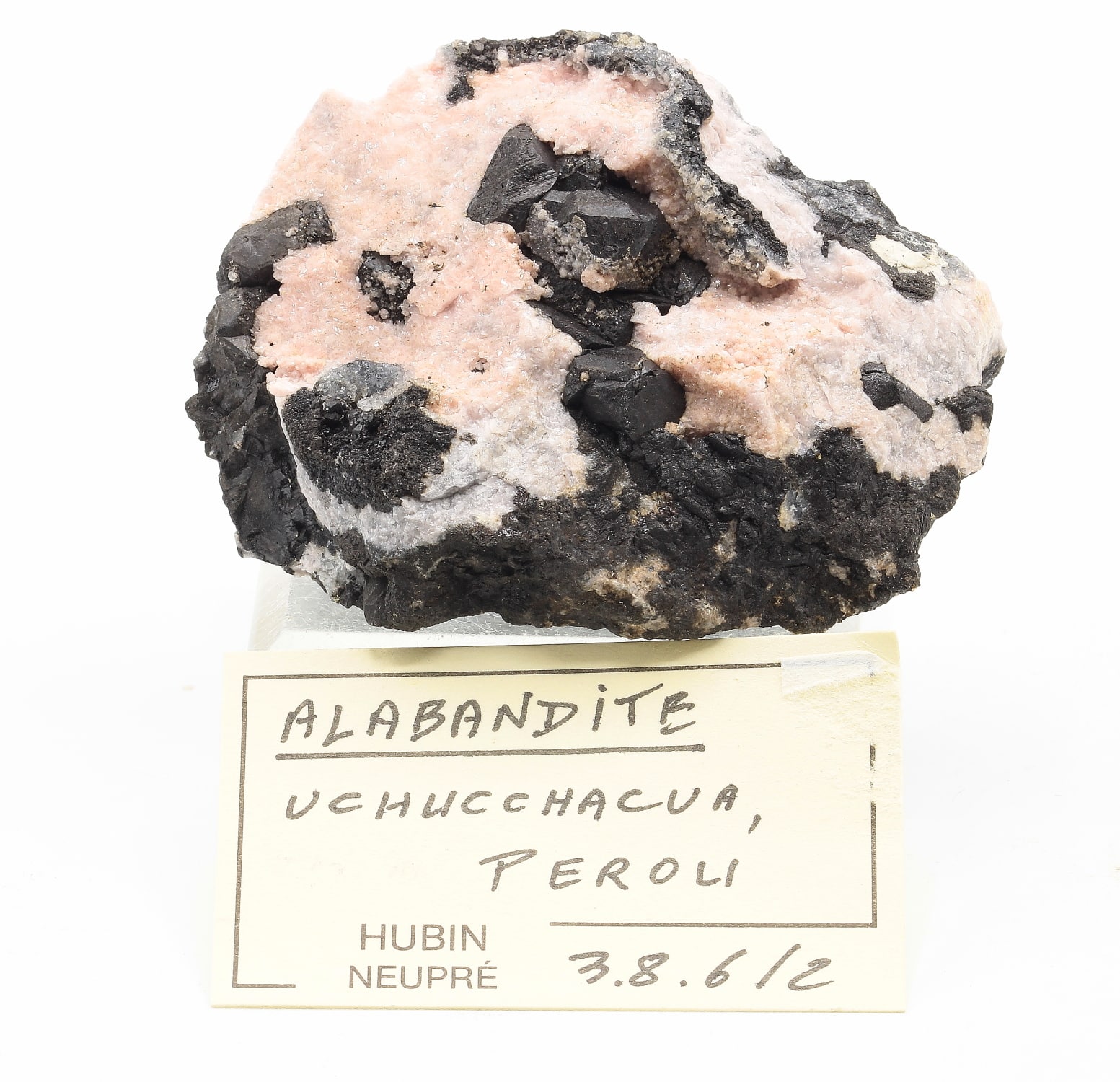 Alabandite, Mine d'Uchucchacua, Lima, Pérou.