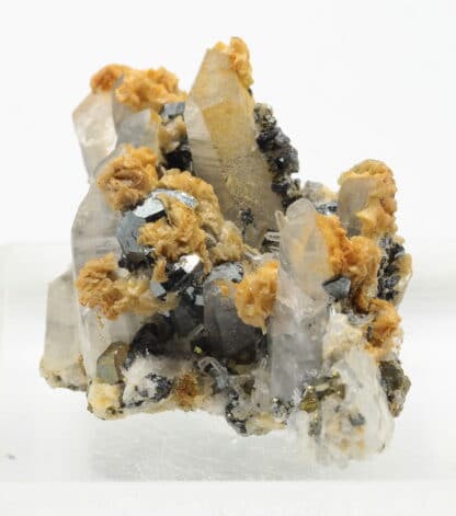 Quartz, sidérite et tétraédrite, Province de Huancavelica, Pérou.