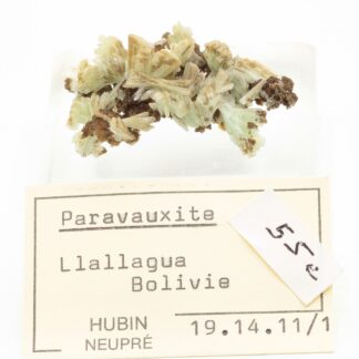 Paravauxite, Mine de Siglo Veinte, Llallagua, Potosí, Bolivie.