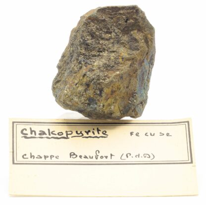 Chalcopyrite, Chapdes-Beaufort, Riom, Puy-de-Dôme.