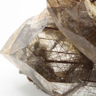 Quartz à rutile, Sontga Brida, Trun, Grisons, Suisse.