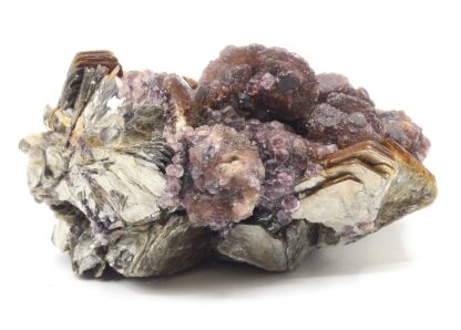 Fluorite sur muscovite, Ehrenfriedersdorf, Saxe, Allemagne.