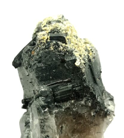 Tourmaline sur Quartz, Carrière Menou, Saint Salvy, Tarn.