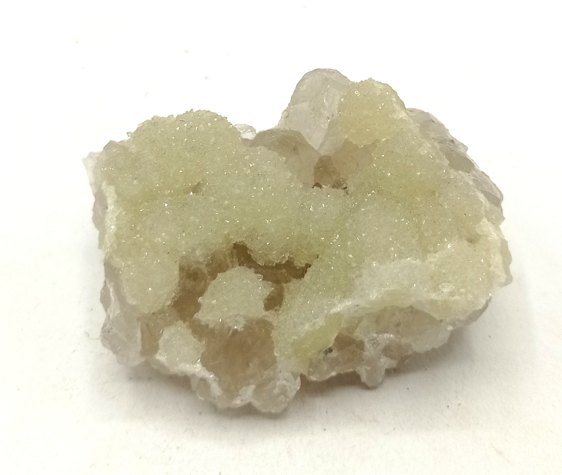 Calcite sur Quartz fumé, Carrière de Laguépie, Tarn-et-Garonne.