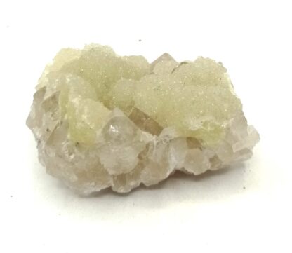 Calcite sur Quartz fumé, Carrière de Laguépie, Tarn-et-Garonne.