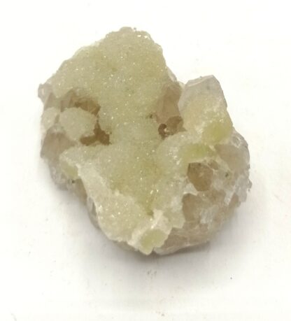 Calcite sur Quartz fumé, Carrière de Laguépie, Tarn-et-Garonne.