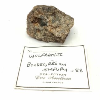 Wolframite, Empury, Nièvre, Morvan.