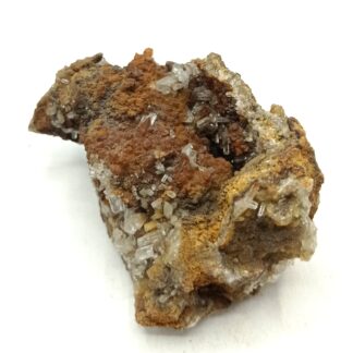 Calcite sur Quartz, l’Argentolle, Saône-et-Loire, Morvan.