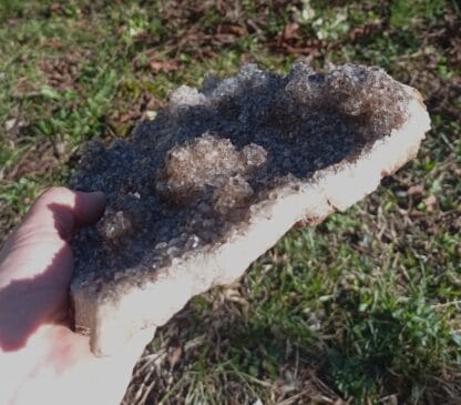 Quartz à inclusions de Goethite, Maroc, Grande pièce.