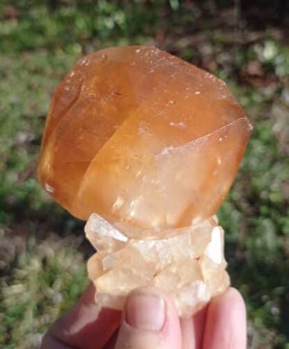 Calcite orange, Pont-à-Nôle, Mont-sur-Marchienne, Belgique.