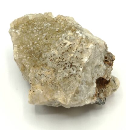 Galène sur Calcite, Chanxhe, Liège, Belgique.