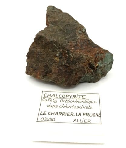 Chalcopyrite, Le Charrier, La Prugne, Allier, Auvergne.