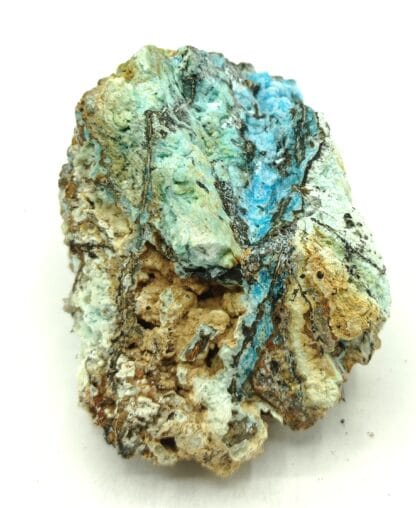 Allophane bleu, Rosas, Sulcis, Iglesente, Sardaigne, Italie.