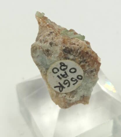 Diopside sur Grenat, Mine des Clausis, Saint-Véran, Hautes-Alpes.