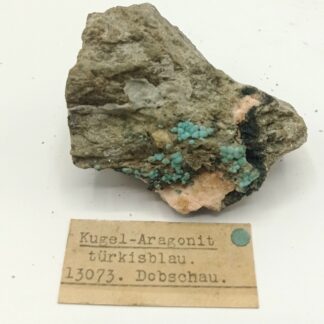 Kugel-Aragonit (Aragonite bleue), Dobschau (Dobšiná), Slovaquie.