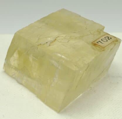 Calcite biréfringente, Angers, Maine-et-Loire.