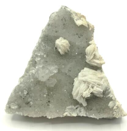 Quartz et baryte (Barytine), Mercoirol, Laval-Pradel, Gard.