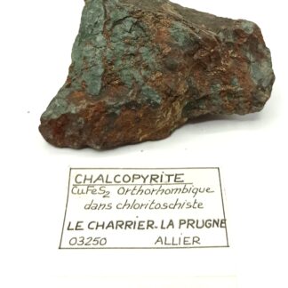 Chalcopyrite, Le Charrier, La Prugne, Allier, Auvergne.