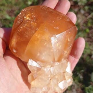 Calcite orange, Pont-à-Nôle, Mont-sur-Marchienne, Belgique.