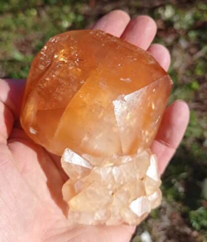 Calcite orange, Pont-à-Nôle, Mont-sur-Marchienne, Belgique.