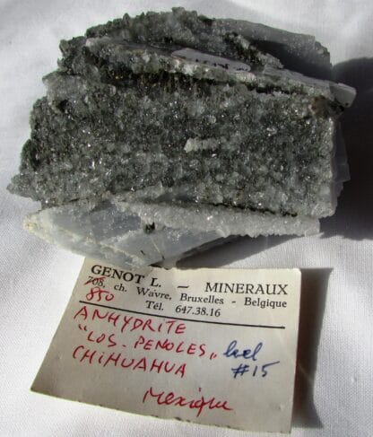 Anhydrite, Mines de Los Penoles, état de Chihuahua, Mexique.