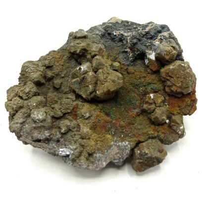 Pyrite irisée sur Galène, Mine d’Olkusz, Pologne.