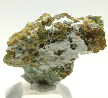 Grenat vert et Calcite, Zermatt, Valais, Suisse.