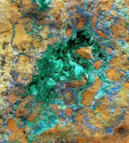 Malachite, Chessy-les-Mines (Chessy), Rhône.