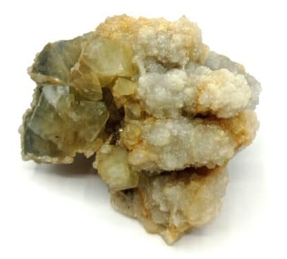 Quartz et Fluorite (Fluorine), Marsanges, Haute-Loire, Auvergne.