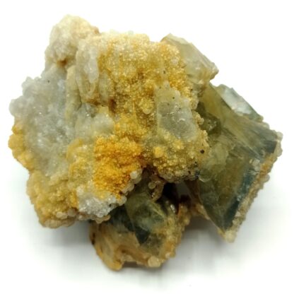 Quartz et Fluorite (Fluorine), Marsanges, Haute-Loire, Auvergne.