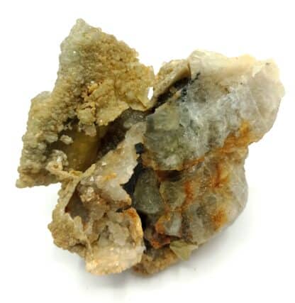 Quartz et Fluorite (Fluorine), Marsanges, Haute-Loire, Auvergne.