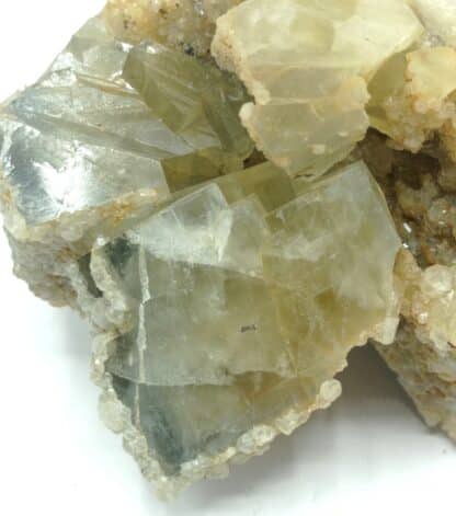 Quartz et Fluorite (Fluorine), Marsanges, Haute-Loire, Auvergne.